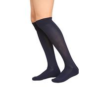 CHAAL ® Football SocksFfor Kids Children Rugby Hockey Sports Knee High Socks Juniors Knee High Soccer Socks Outdoor Socks Boys Rugby Hockey Football Running Socks Size 3-6 Navy
