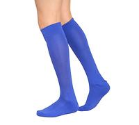 CHAAL ® Football SocksFfor Kids Children Rugby Hockey Sports Knee High Socks Juniors Knee High Soccer Socks Outdoor Socks Boys Rugby Hockey Football Running Socks Size 12-3 Royal Blue