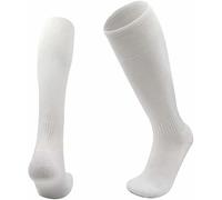 CHAAL® Men’s Football Socks Running and Walking Men Socks for Soccer and outdoor Games Men Knee High Football Socks Men Athletic Rugby Hockey Sport Socks Size 6-11 White