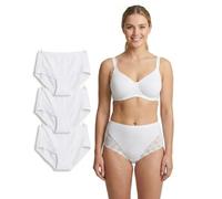 CHAAL Women’s Brief Women Maxi Romance Bikini Briefs with Lace High Waist Cotton Breathable Knickers Underwear Comfort Ladies Lingerie Panties Multipack