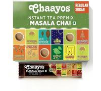 Chaayos Instant Tea Premix - Regular Sugar - Masala Flavour (15 Sachets) | Instant Tea | Tea Premix | Masala Tea | Masala Chai | Assam Tea | Flavored Tea | Tea Masala Mix