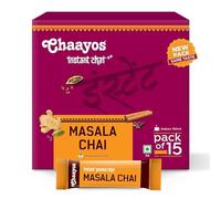Chaayos Instant Tea Premix - Regular Sugar - Masala Flavour | Ready Made 1 Min Chai Powder (15 Sachets)