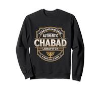 Chabad Lubavitch Jewish Pride Retro Badge Distressed Sweatshirt