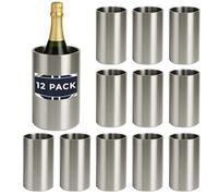Chabrias 12 Pack Double Wall Stainless Steel Champagne Bucket & Wine Cooler