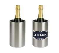 Chabrias 2 Pack Double Wall Stainless Steel Champagne Bucket & Wine Cooler