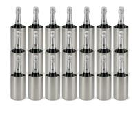 Chabrias 24 Pack Double Wall Stainless Steel Wine & Champagne Ice Bucket Cooler - Perfect Wine Cooler for Bottles & Champagne Chiller, Essential Drinks Bucket for Any Occasion