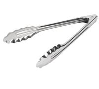Chabrias 9" Barbeque Tongs Lockable Metal Tongs, Kitchen Tongs, Salad Tongs, Serving Tongs, BBQ Buffet Tongs, Stainless Steel Cooking Utensils, Cooking Tongs, Metal Tongs (9 inch)