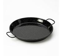 Chabrias Enamelled Carbon Steel Pan Naturally Non-Stick Paella Pan 32cm Traditional Valencian Design for Authentic Mediterranean Flavours