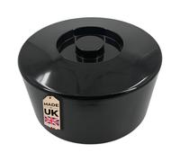 Chabrias Ltd 10 Litre Black Ice Bucket With Lid & Removable Draining Liner UK Made Hard Wearing Plastic Construction, Ideal for both Home and Professional Use