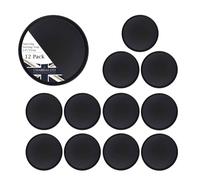 Chabrias Ltd 12 Pack 14"/ 35cm Bar Tray U-Grip Black Anti Slip Non Slip Bar Drinks Food Serving Tray for Parties, Gatherings, Bars, Restaurants, and Home