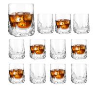 Chabrias Ltd 12 Pack Premium Luxury Ice Cube Drinking Spirits Glass Tumbler Heavy Base 330ml, Whisky, Rum, Gin, Spirits, Cocktails, Bourbon, Rocks, Liquor, Parties, Old Fashioned, Vintage