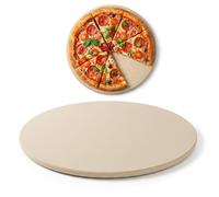 Chabrias Ltd 13” Round Pizza Stone for Oven & BBQ Grill - Cordierite Baking Stone for Pizza, Naan & Flatbreads, Heavy Duty 10mm Thick, Thermal Shock Resistant, Crispy Stone Baked Results