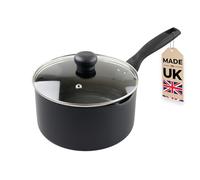 Chabrias Ltd 16cm Saucepan & Lid Induction Cookware Non-Stick Pots and Pans UK Made Stay Cool Handle, Kitchen Cookware Set