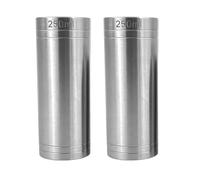 Chabrias Ltd 2 Pack 250ml Premium Stainless Steel Silver Thimble Measure Barware Professional Spirit Measuring Cups, Home Bars, Cocktail Stations & Bartenders, CE Marked