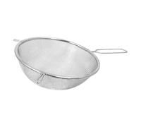 Chabrias Ltd 20cm Chrome Plated Bowl Strainer - Durable Fine Mesh Sieve with Handle Ideal for Straining, draining, Washing and Wide Range of Foods, with a fine mesh for Ease of use