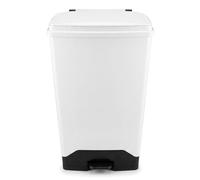 Chabrias Ltd 20L, 42L & 70L Fully Plastic Fire Retardant Sack Holder, Hospital, School, General Waste, Domestic Waste, Soft Closing Sack Holder (White Lid, 70 Litres)