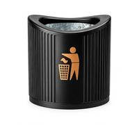 Chabrias Ltd 24 Litre Outdoor Litter Bin with Steel Liner - UK MADE - Lockable Open Public Waste Bin for Parks, Schools, Streets, Playgrounds, Car Parks and Commercial Outdoor Areas, Heavy-Duty Design