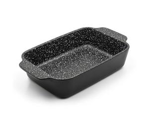 Chabrias Ltd 25cm Deep Non-Stick Ceramic Roasting Dish Medium 1.8L 25 x 15 x 6cm - Double Non-Stick Coated Baking Dish, Casserole & Lasagne Dish, Rectangular Oven Tray 250°C Scratch-Resistant Roasting