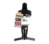 Chabrias Ltd 3 Pack - 35ml Black Optic Measures for Spirits - CE Government Stamped - UK Made - Wall Mounted - Ideal for Home and Commercial Bars