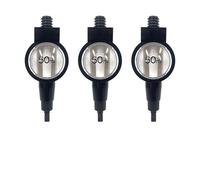 Chabrias Ltd 3 Pack 50ml Professional Black Spirit Measure Optics - UK Made, Government-Stamped, Fits Universal Wall Bar Brackets - Professional Bar Butler Shot Dispenser