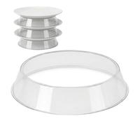 Chabrias Ltd 3 Pack Microwave Plate Stacker 2-in-1 Food Reheating Tray - UK Made - Stackable Plate Separator for Microwave & Fridge - Space Save Kitchen Organiser - BPA-Free Dishwasher Safe - UK Made