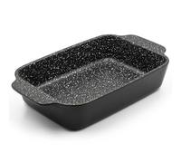 Chabrias Ltd 31cm Deep Non-Stick Ceramic Roasting Dish Medium 3.4L 31 x 19 x 7cm - Double Non-Stick Coated Baking Dish, Casserole & Lasagne Dish, Rectangular Oven Tray 250°C Scratch-Resistant Roasting