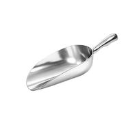 Chabrias Ltd 38oz Aluminium Metal Food Scoop - Extra Large Heavy Duty Dry Goods Scoop for Bulk Grain, Rice, Flour Bins, Pet Food & Ingredient Storage - Multipurpose Commercial Kitchen Scoop