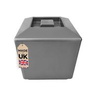 Chabrias Ltd 4 Litre Silver Square Ice Bucket with Lid, Ice Buckets, Ice Buckets for Parties, UK Made, Ice Bucket, Champagne Ice Bucket, Wine Ice Bucket, Bar Accessories, Drink Buckets for Parties