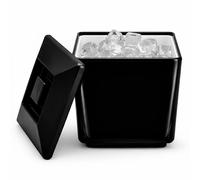 Chabrias Ltd 4L Black Square Insulated Ice Bucket with Lid & Drainage Liner Chabrias Ltd Black