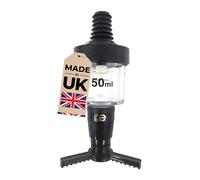 Chabrias Ltd 5 Pack - 50ml Black Optic Measures for Spirits - CE Government Stamped - UK Made - Wall Mounted - Ideal for Home and Commercial Bars