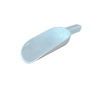 Chabrias Ltd 5oz Pack of 5 Plastic Food Scoops Set Multipurpose Ice Scoop Set, Dry Food Scoop, Measuring Scoop for Flour, Dry Food, Candy, Pop Corn, Coffee Beans and Pet Food (White)