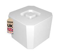 Chabrias Ltd 6 Litre White Octagonal & Double Walled Insulation Ice Bucket With Lid White