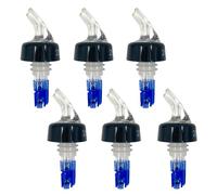 Chabrias Ltd 6 Pack 25ml Clear Spirit Measure Bottle Pourers UK Made Spirit Pourers UK Made, Not Government Stamped, Quick Shots, Wine, Cocktails, Essential Home Bar Accessories