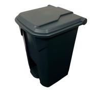 Chabrias Ltd 80 Litre Grey Step-On Waste Bin for Kitchen, Office, Medical, Clinical - Recycling Trash Can for Indoor/Outdoor, Home & Commercial Waste Disposal