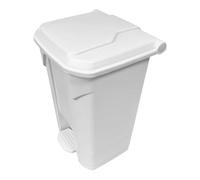 Chabrias Ltd 80 Litre White Step-On Waste Bin for Kitchen, Office, Medical, Clinical - Recycling Trash Can for Indoor/Outdoor, Home & Commercial Waste Disposal