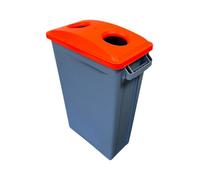 Chabrias Ltd 87L Slim Recycling Bin Space Saving Rectangular Waste Container For Home, Office & Kitchen