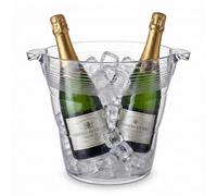 Chabrias Ltd 9 Litre Clear Wine Cooler, Ice Bucket with Handles, 1 Pack