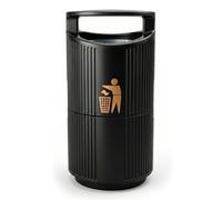 Chabrias Ltd 94 Litre Outdoor Litter Bin with Steel Liner UK MADE, Lockable Hooded Public Waste Bin for Parks, Schools, Streets, Playgrounds, Car Parks and Commercial (94 Litre, Hooded)