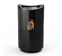 Chabrias Ltd 94 Litre Outdoor Litter Bin with Steel Liner - UK MADE - Lockable Open Public Waste Bin for Parks, Schools, Streets, Playgrounds, Car Parks and Commercial Outdoor Areas, Heavy-Duty Design