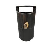 Chabrias Ltd 94L Outdoor Litter Bin Lockable Hooded Top With Galvanised Liner Heavy-Duty Polyethylene, Uk Made
