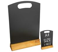 Chabrias Ltd A4 Table Top Pub Resturant Blackboard One Piece Chalkboard with Plinth, Number, Message, Reserved Signs Chalkboard, Easy Wipe, Durable, Pubs, Restaurants, Weddings, Café's