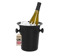 Chabrias Ltd Black 3.5 Litre Wine Bucket Champagne, Beer, Wine Cooler, Bar Accessories, Ice Buckets For Parties, Party, Home Bar Accessories, Bottle Cooler Chiller UK Made