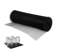 Chabrias Ltd Black Bar Shelf Liner 10 Metre Anti-Microbial Mesh Roll for Pub, Bar, Kitchen & Home Non-Slip, Hygienic, Durable Mat for Drying Glasses, Bottles, Cups & More, Easy to Clean