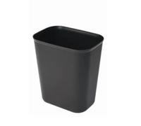 Chabrias Ltd Black Fire-Resistant Polypropylene Bin - 58 x 43 x 51 cm - Perfect for Offices, Hotel Rooms, and More