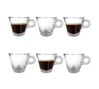 Chabrias Ltd Borgonova Italy 6 Pack 80ml Tazzina Caffe Conic 80ml Coffee Espresso Cup Box of 6 Saucer Available, Cup Only