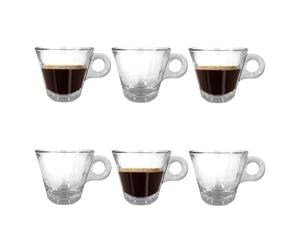 Chabrias Ltd Borgonova Italy 6 Pack 80ml Tazzina Caffe Conic 80ml Coffee Espresso Cup Box of 6 Saucer Available, Cup Only
