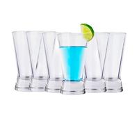 Chabrias Ltd Borgonovo Biconic High Ball Glasses 410Ml Set Of 6 Premium Drinking Glassware