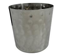 Chabrias Ltd Chip Cup Hammer Stainless Steel 8x8cm - Pack of 12 - Elegant and Durable Food Serving Pot Snack Serving Cups Brand