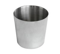 Chabrias Ltd Chip Cup Plain Stainless Steel - Set of 12 (8x8cm) - Elegant and Durable Food Serving Pot Snack Serving Cups