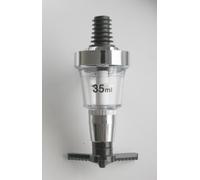 Chabrias Ltd Chrome Optic Measures for Spirits - CE Government Stamped - UK Made - Wall Mounted - Ideal for Home and Commercial Bars (1, 35ml)